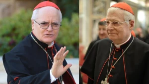 Kardynał Odilo Scherer (z lewej) i kardynał Angelo Scola