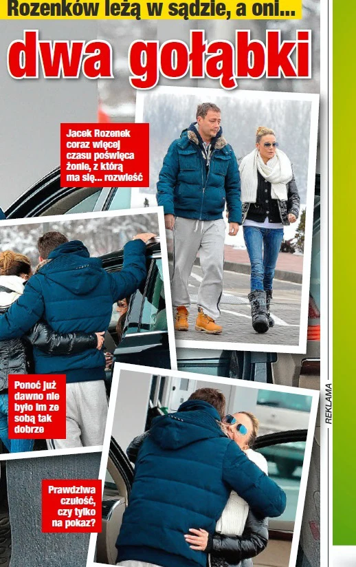 Zdjęcia czułości Małgosi i Jacka opublikował magazyn "Twoje Imperium"