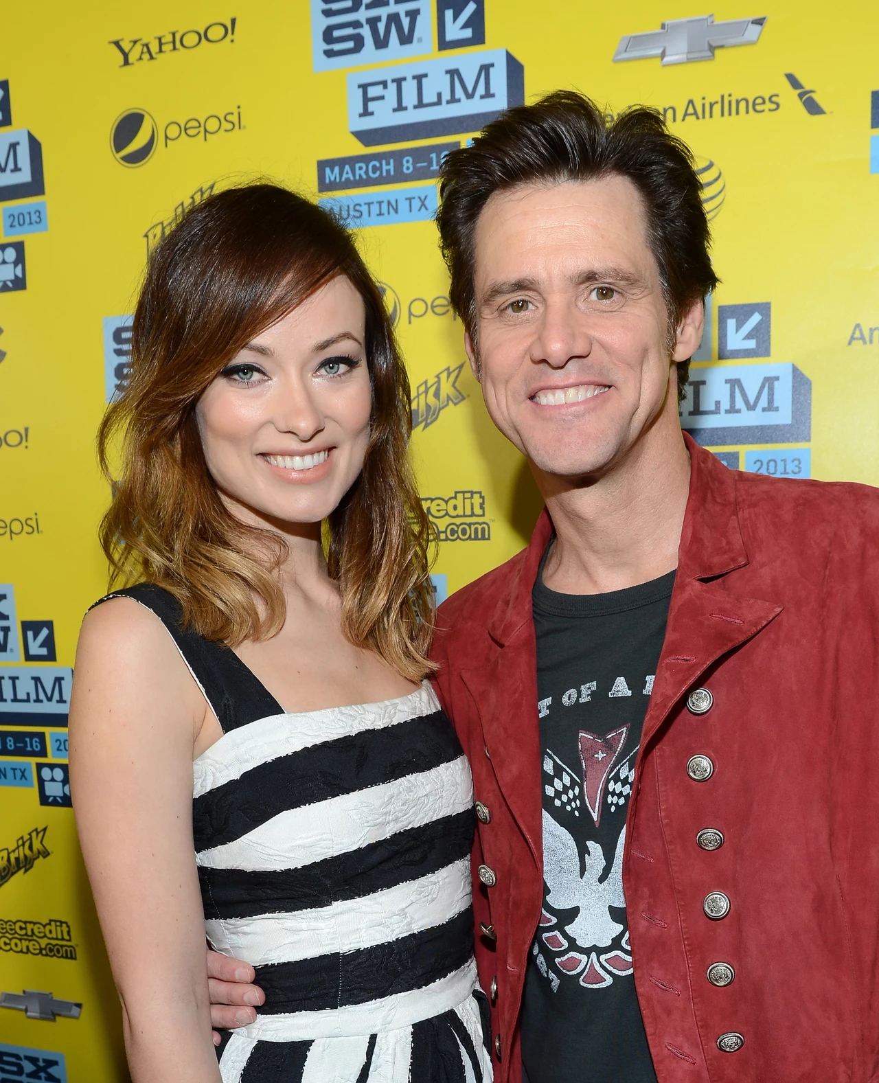 Jim Carrey i Olivia Wilde podczas promocji filmu Niewiarygodny Burt Wonderstone Jim Carrey i Olivia Wilde podczas promocji filmu Niewiarygodny Burt Wonderstone