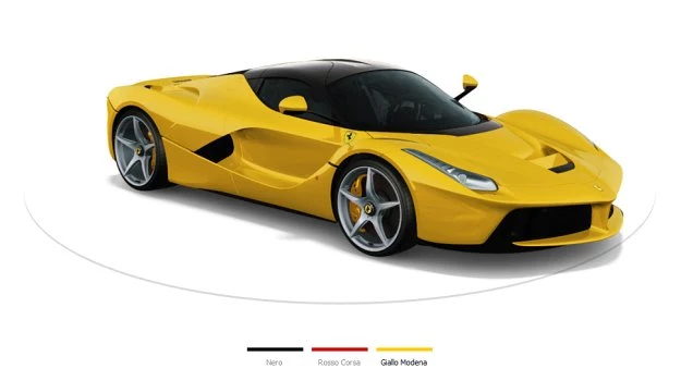 LaFerrari dostępne jest w jednym z trzech odcieni nadwozia.