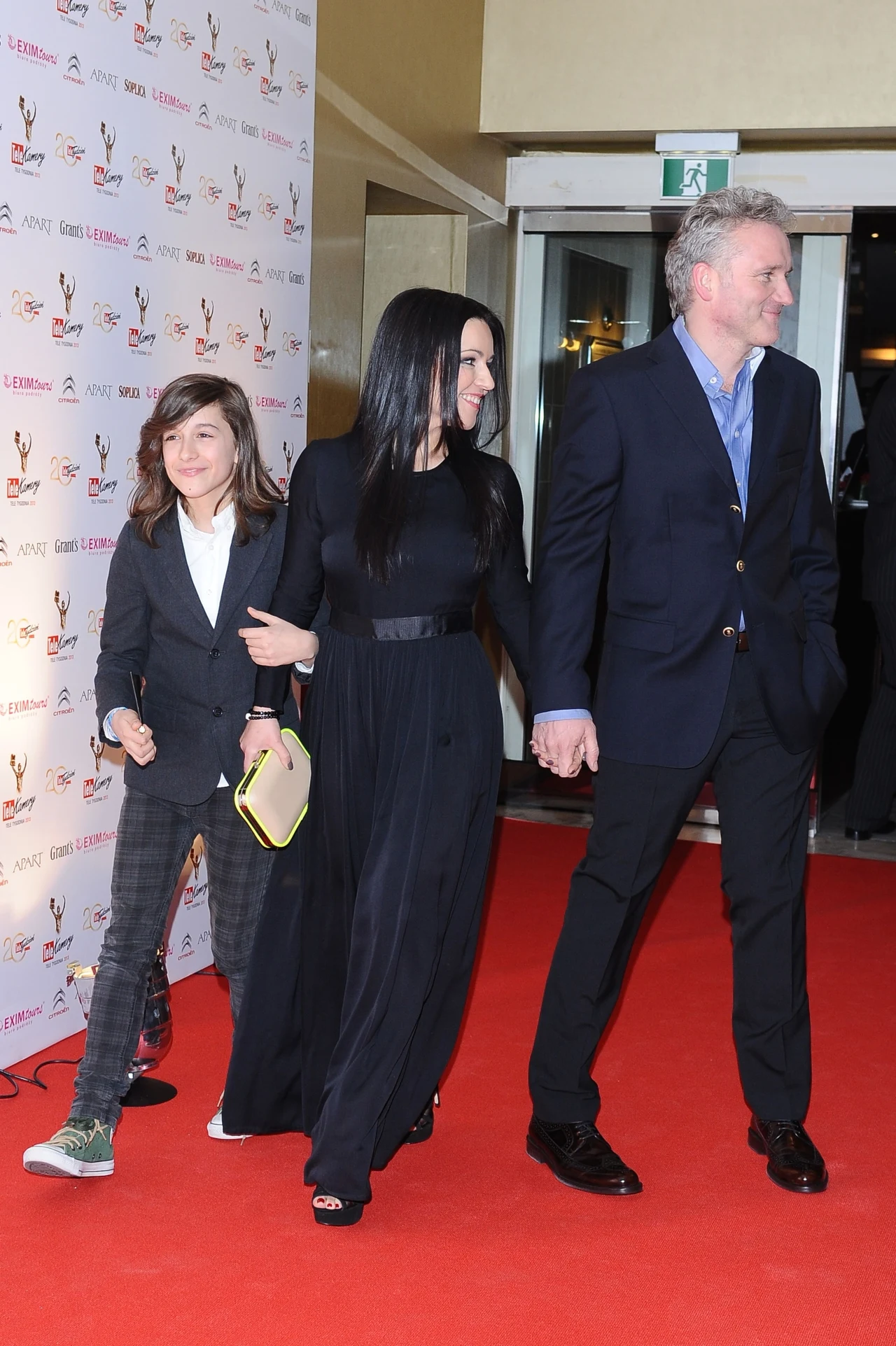 Beata Tadla z synem i Jarkiem Kretem Beata Tadla z synem i Jarkiem Kretem