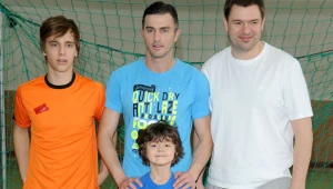 Ze spotkania z Marcinem Żewłakowem najbardziej ucieszył się Maciej Musiał, czyli Tomek Boski, który jest wielkim fanem piłki nożnej.