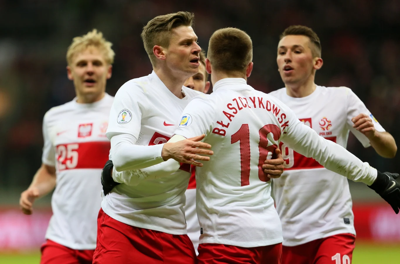 Polacy cieszą się z kontaktowego gola