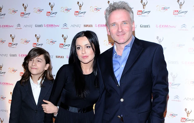 Beata Tadla z synem Jasiem i Jarosławem Kretem Beata Tadla z synem Jasiem i Jarosławem Kretem