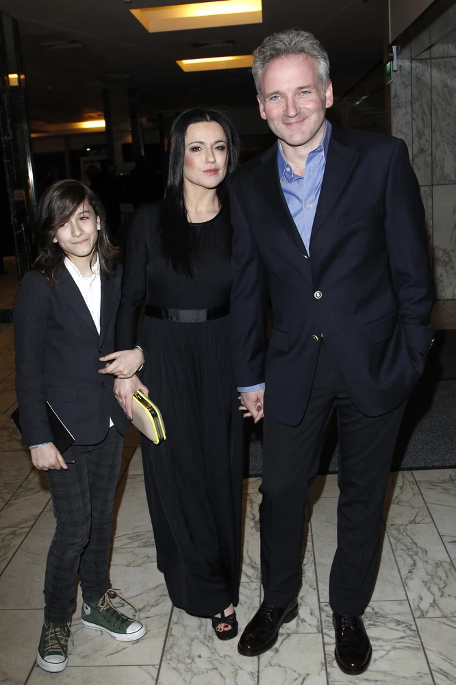 Beata Tadla z synem Jasiem i Jarosławem Kretem Beata Tadla z synem Jasiem i Jarosławem Kretem