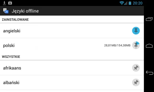 Aplikacja Google Translate może od teraz pracować w trybie offline