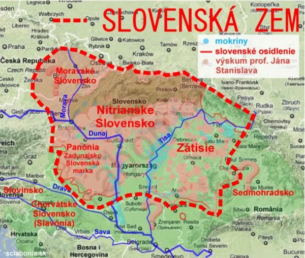 Mapa "słowackich ziem" z jednego z historycznych forów Mapa "słowackich ziem" z jednego z historycznych forów