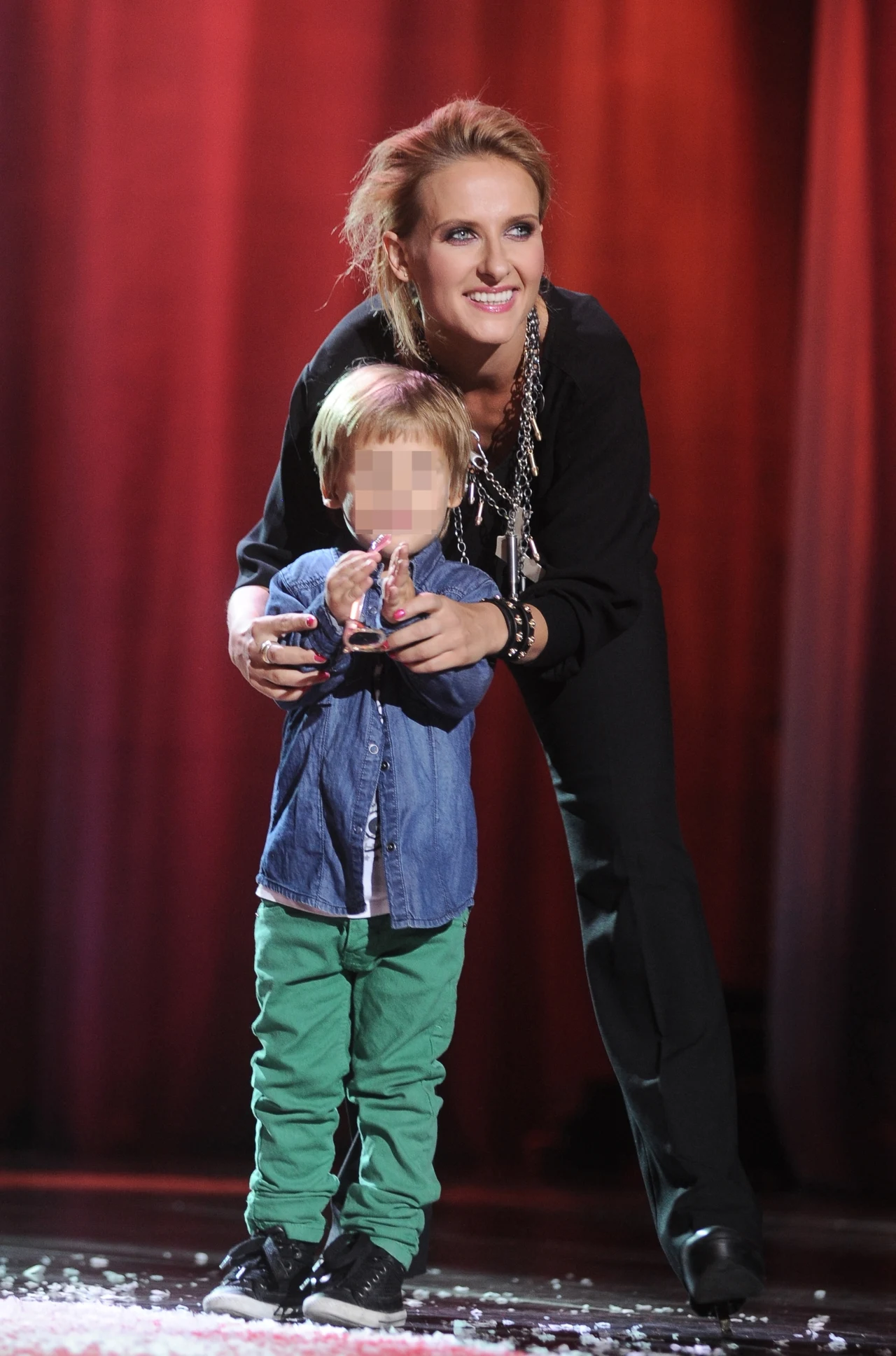 Patrycja Markowska z synem Filipem