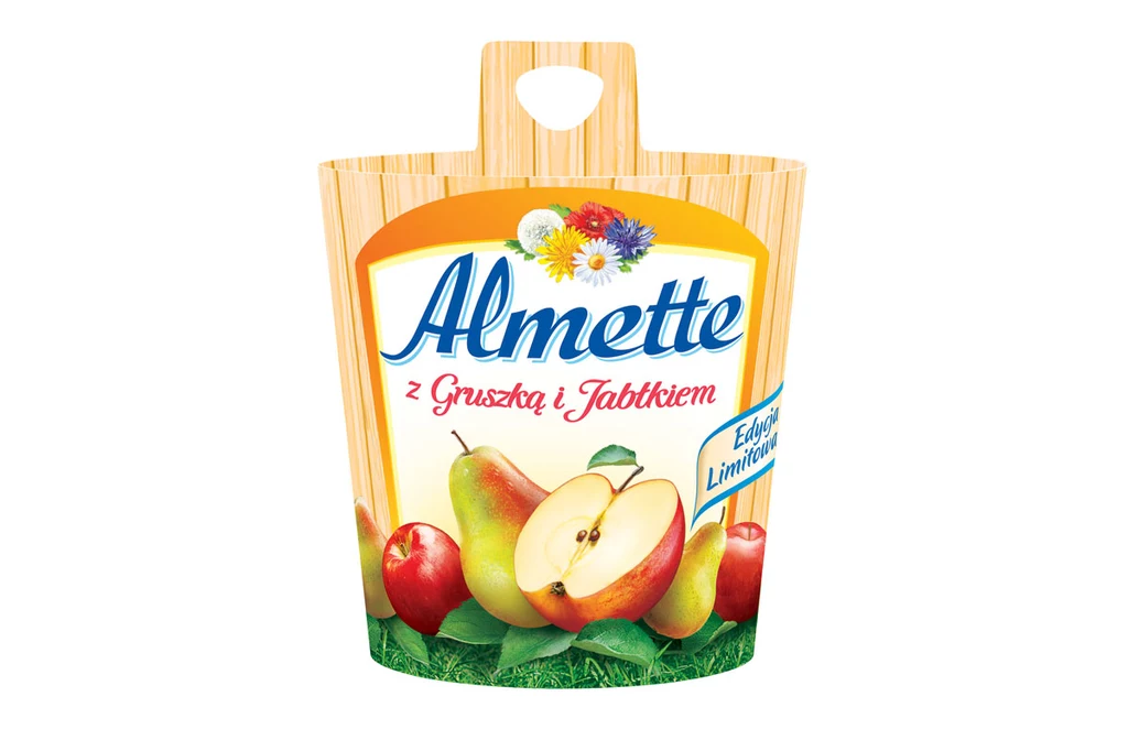 Serek Almette z gruszką i jabłkiem Serek Almette z gruszką i jabłkiem