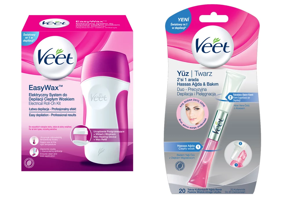 Produkty Veet EasyWax i Veet Duo