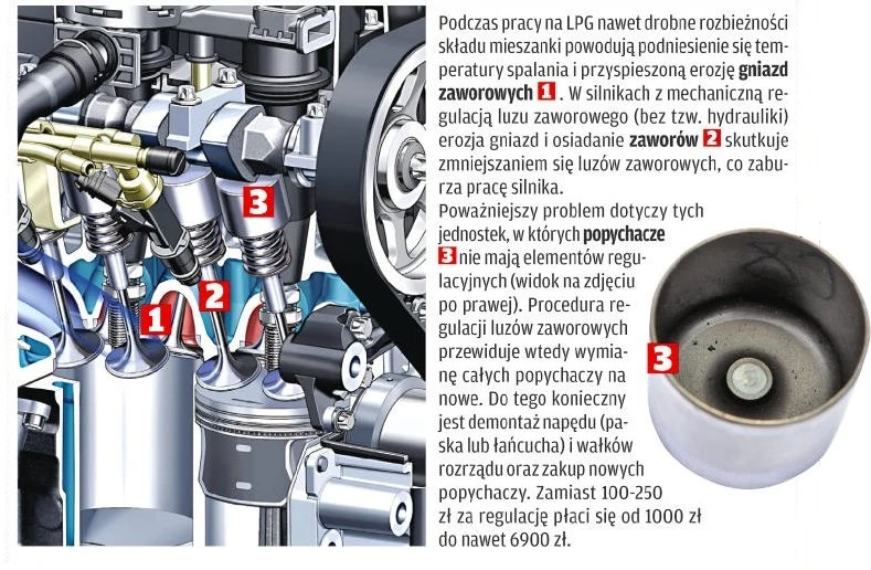 Z tym mogą być kłopoty przy zasilaniu LPG Z tym mogą być kłopoty przy zasilaniu LPG