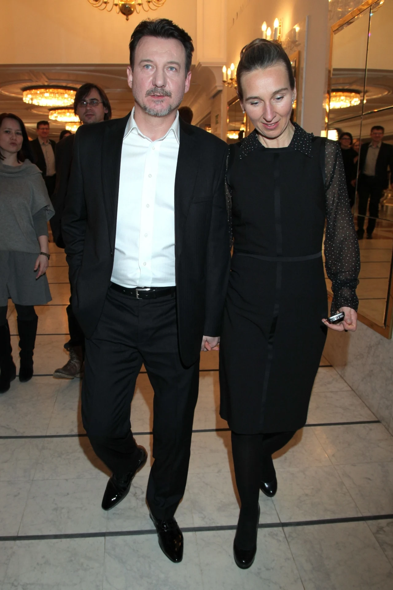 Robert Więckiewicz z żoną Robert Więckiewicz z żoną