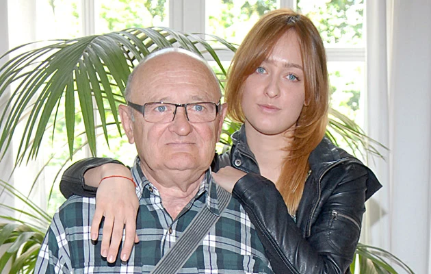 Maciej Damięcki z córką Matyldą Maciej Damięcki z córką Matyldą