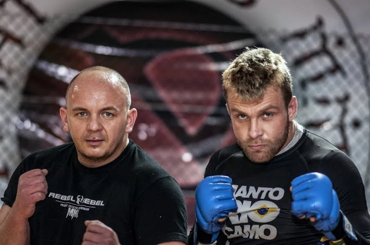 Dawid Ozdoba i jego trener Tomasz Knap, Fot archiwum D. Ozdoby
