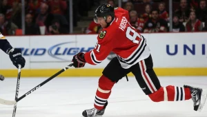 Słowacki napastnik Chicago Blackhawks Marian Hossa 