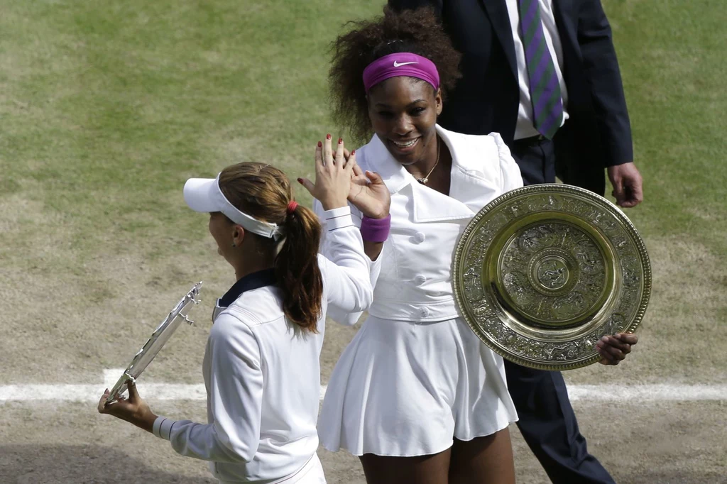 Agnieszka Radwańska i Serena Williams po zeszłorocznym finale