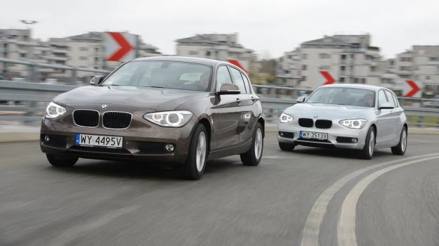 Z lewej strony - BMW 114i, z prawej - BMW 116i.