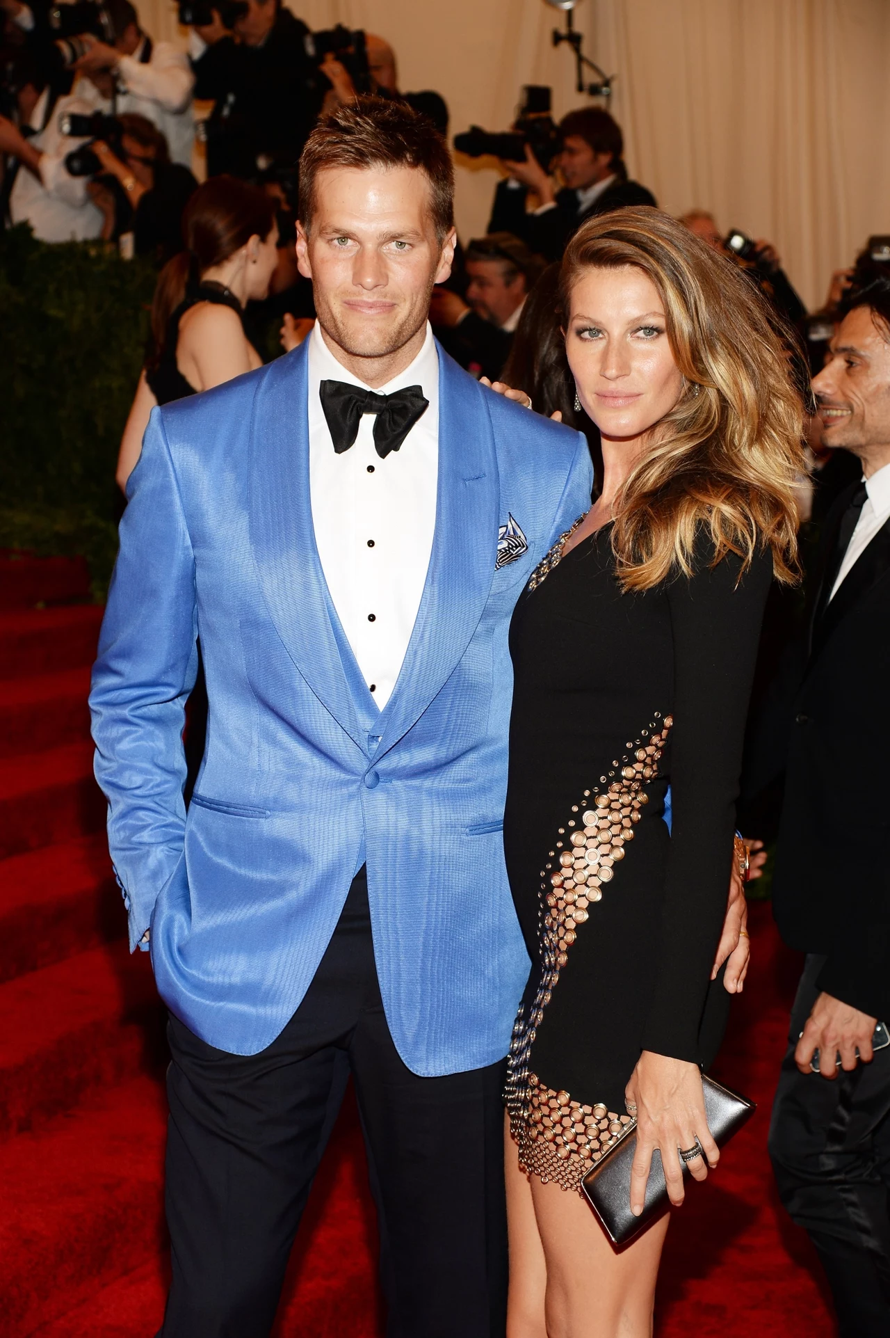 Gisele Bündchen z mężem Tomem Bradym. Gisele Bündchen z mężem Tomem Bradym.