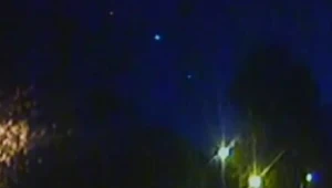 Kadr z filmu, na którym nagrano zaobserwowane ciało niebieskie