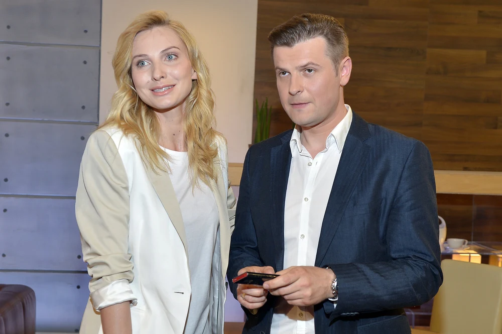 Joanna Moro ze swoim serialowym mężem Szymonem Sędrowskim Joanna Moro ze swoim serialowym mężem Szymonem Sędrowskim