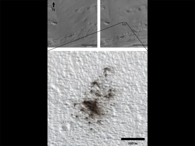 Mars jest stale bombardowany przez kosmiczne skały