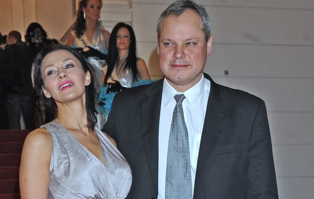 Anna Popek z byłym mężem