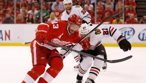 Paweł Daciuk (w czerwonym stroju)