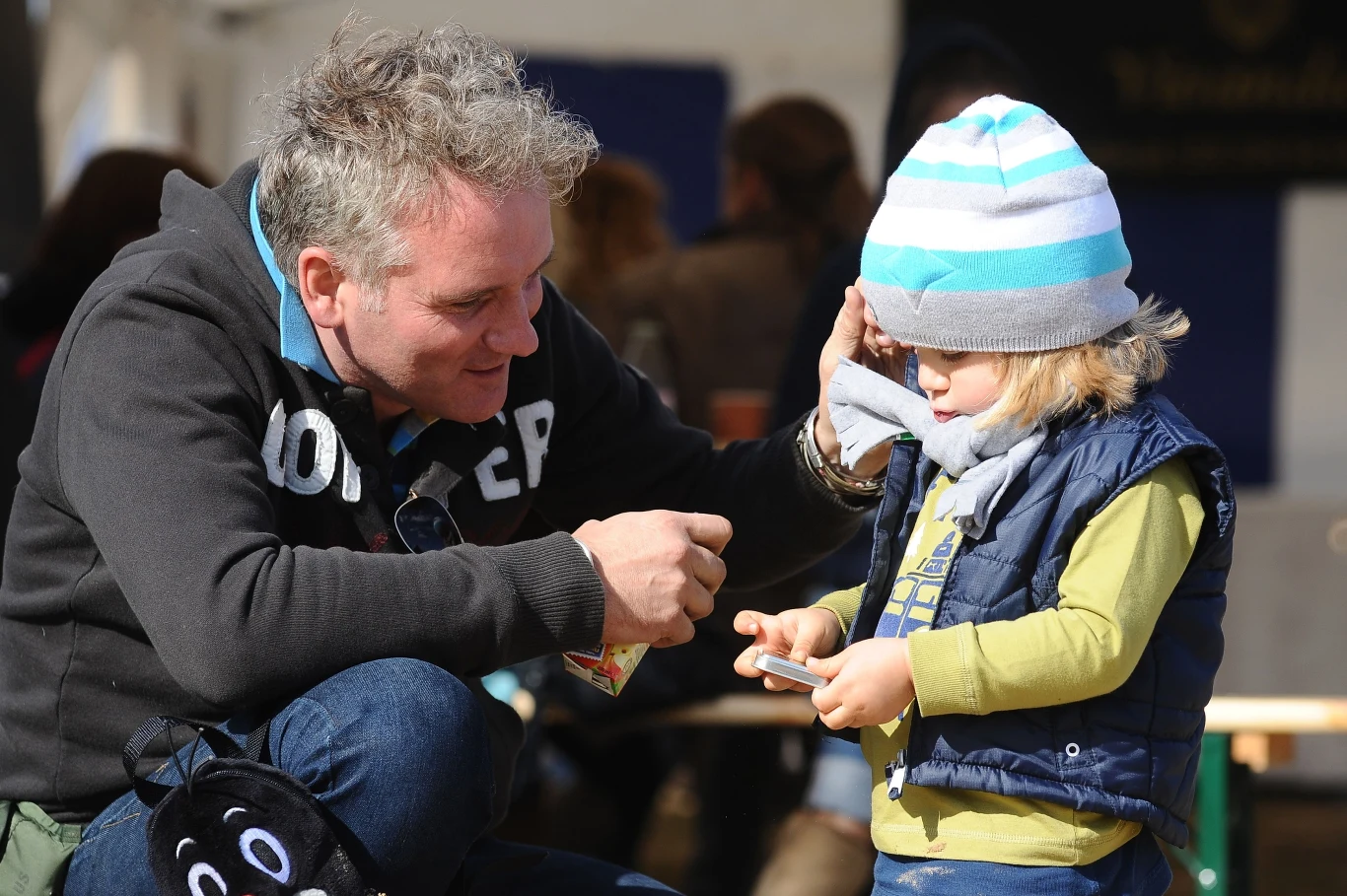 Jarosław Kret z synem Jarosław Kret z synem