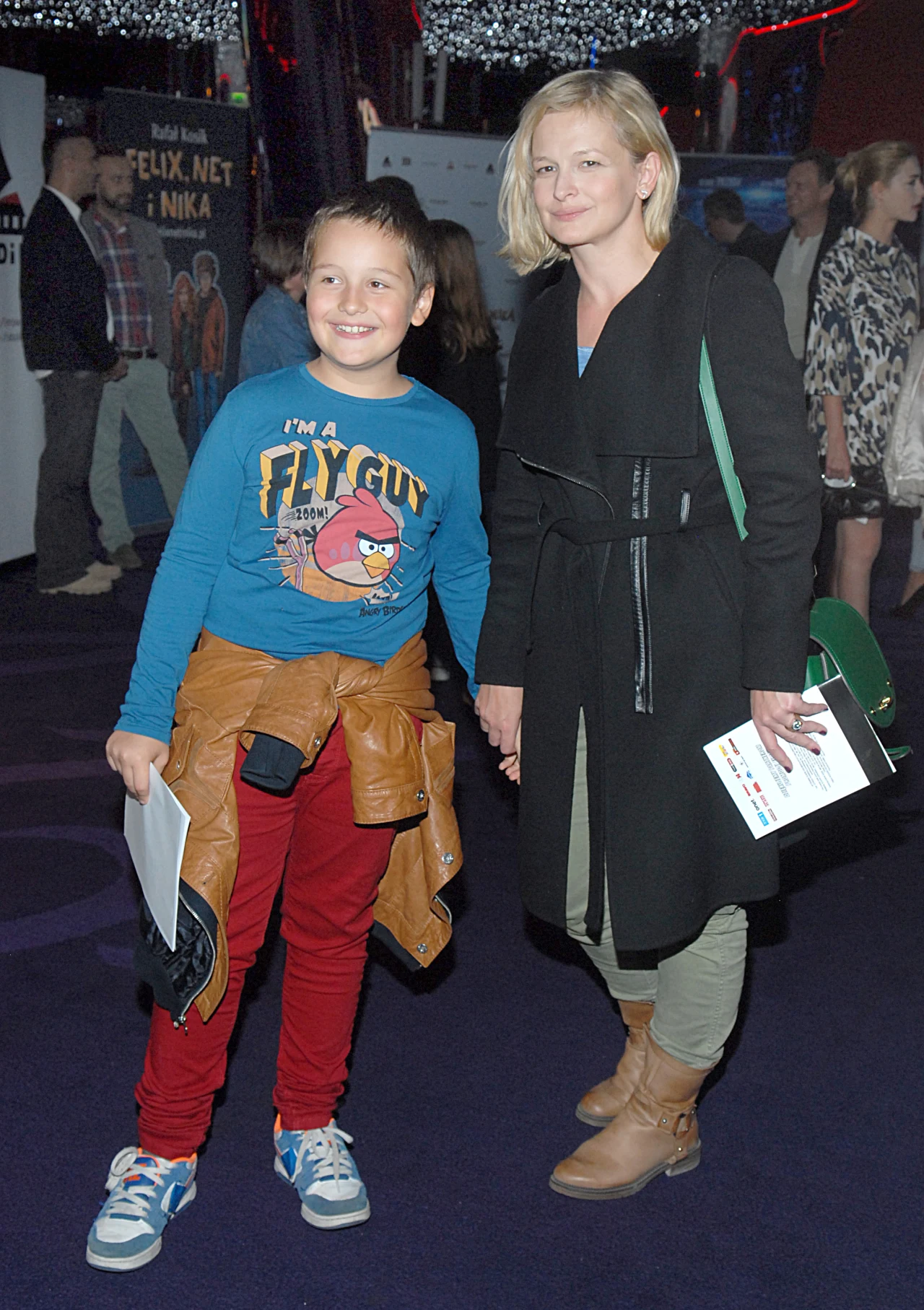 Dominika Ostałowska z synem Hubertem Dominika Ostałowska z synem Hubertem