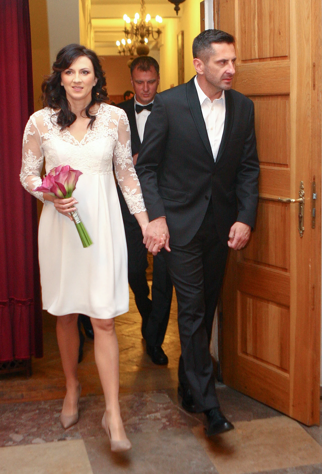 Monika Pyrek i Norbert Rokita w dniu ślubu Monika Pyrek i Norbert Rokita w dniu ślubu