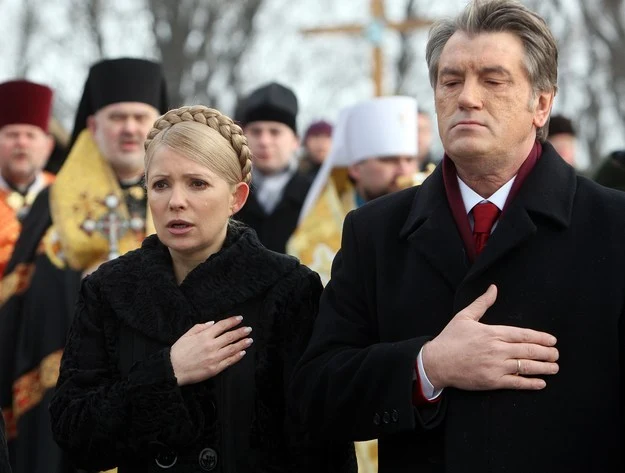 Wiktor Juszczenko i Julia Tymoszenko (2010 r.)