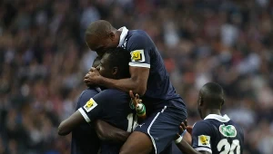 Triumfujący piłkarze Girondins Bordeaux