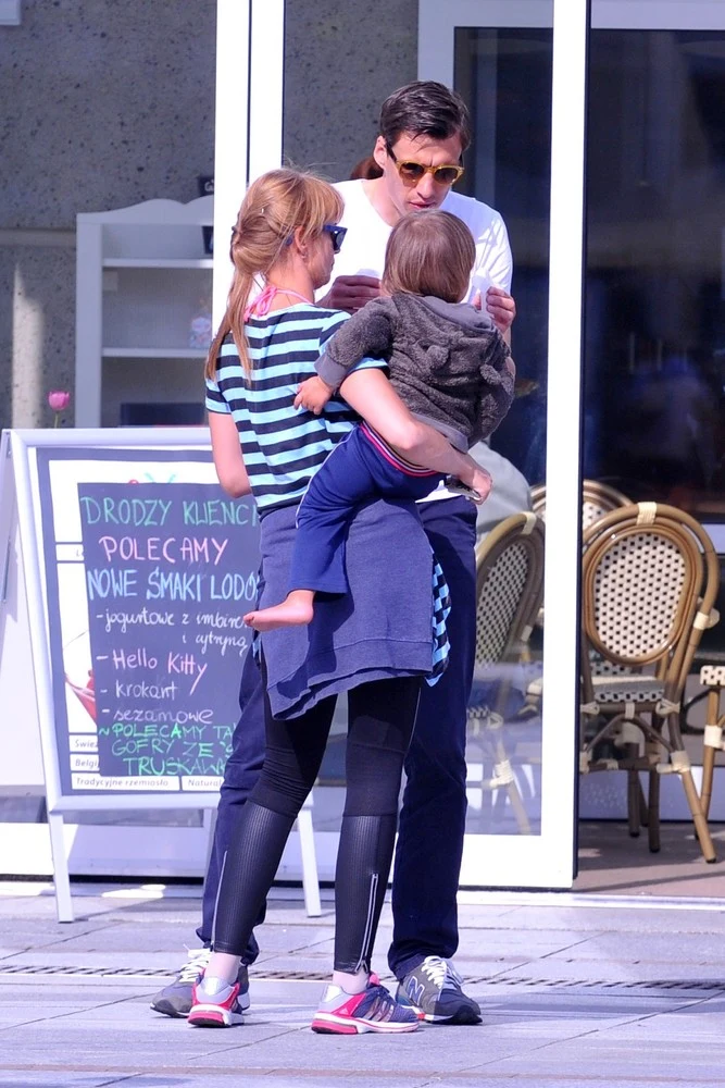 Anna Przybylska z rodziną Anna Przybylska z rodziną