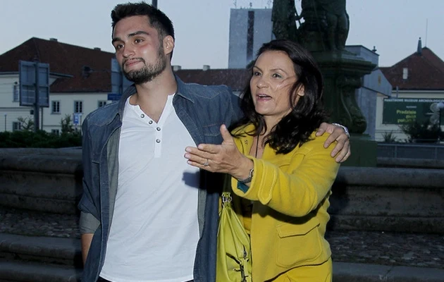 Małgorzata Pieczyńska z synem Victorem