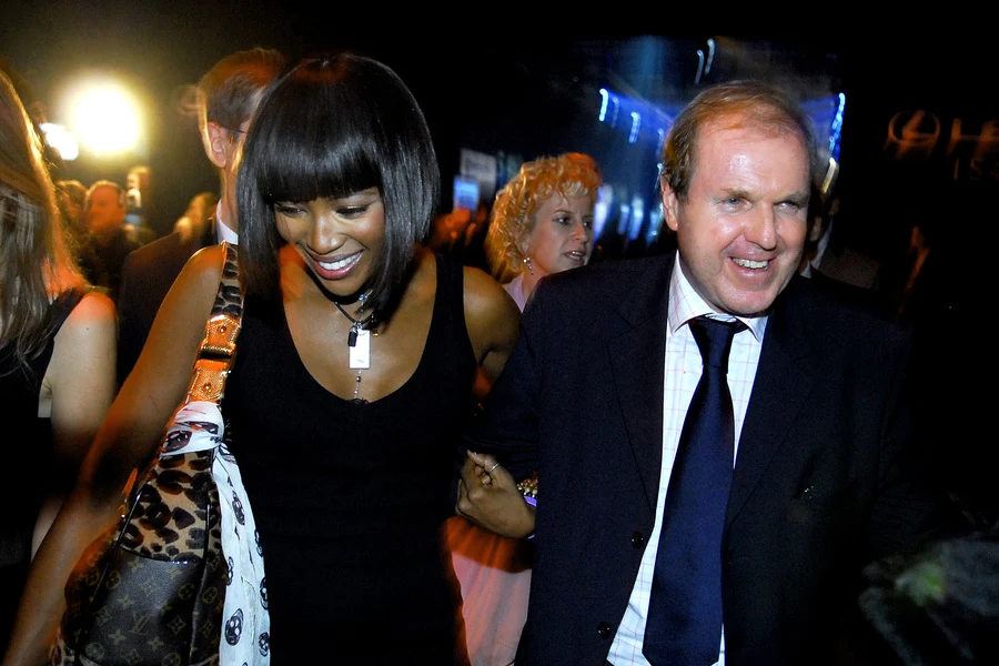 Naomi Campbell i Wojciech Fibak