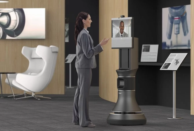 Autonomiczna, zrobotyzowana platforma umożliwia przemieszczanie rozwiązań Cisco TelePresence wszędzie tam, gdzie są potrzebne