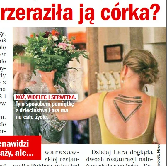 Tatuaż Lary Gessler