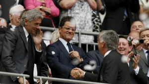 Fabio Capello wita się z Carlem Ancelottim