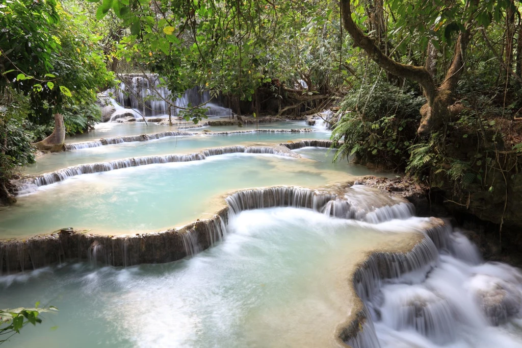 Kuang Si Falls blisko Luanng Prabang