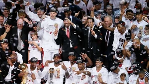 Koszykarze Miami Heat świętują