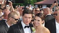 Robert Lewandowski i Anna Stachurska