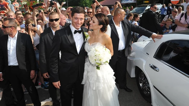 Robert Lewandowski i Anna Stachurska