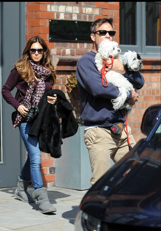 Robbie Williams z żoną Aydą Field Robbie Williams z żoną Aydą Field