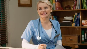 Sylwia Oksiuta, czyli dr Anna Nowicka z serialu "Szpital".