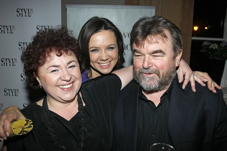 Edward Miszczak z żoną i Kingą