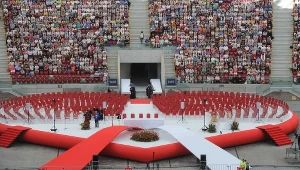 Wierni podczas rekolekcji