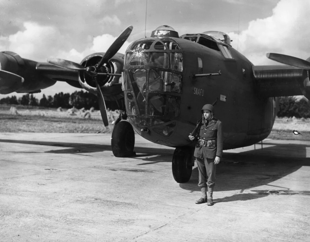 Amerykański bombowiec B-24 Liberator