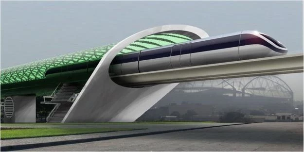 Wizualizacja kolei Hyperloop