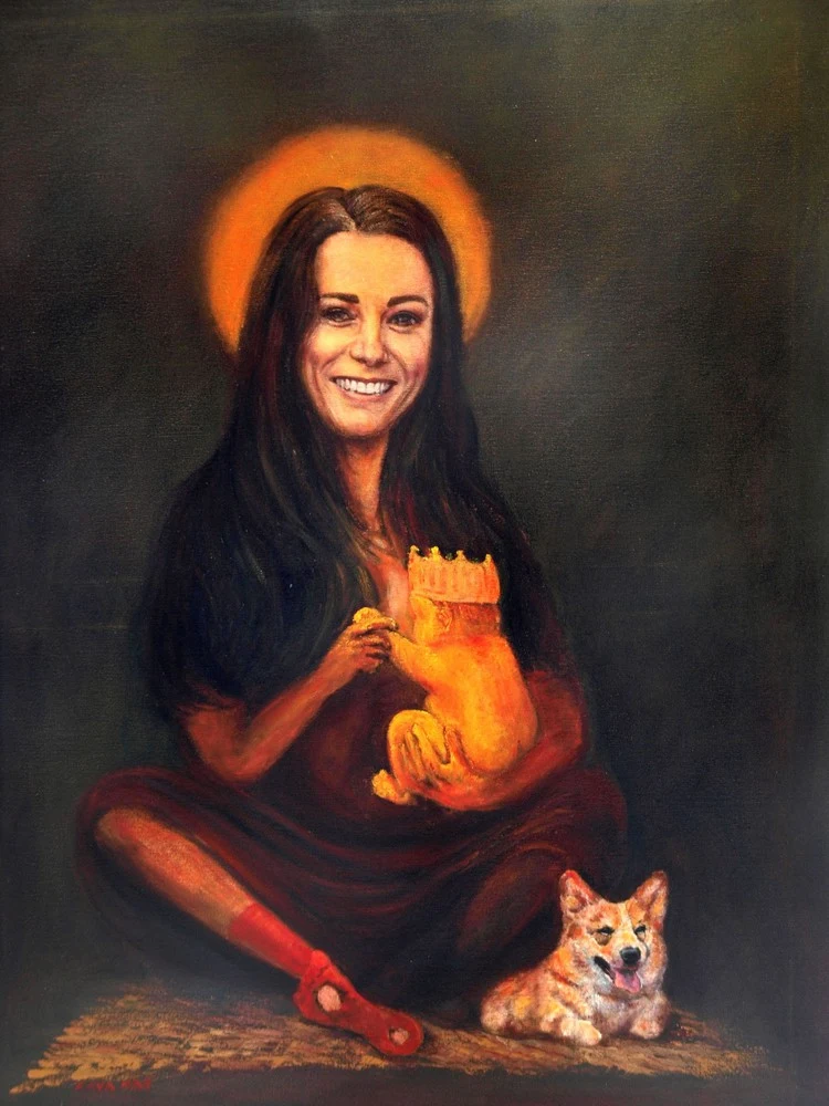 Portret księżnej Kate pędzla Kaya Mara Portret księżnej Kate pędzla Kaya Mara