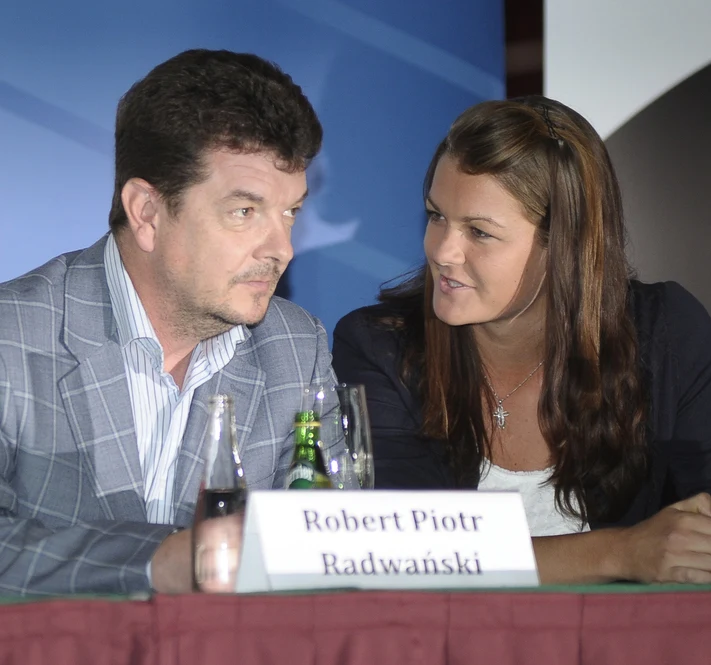 Agnieszka Radwańska i Robert Radwański